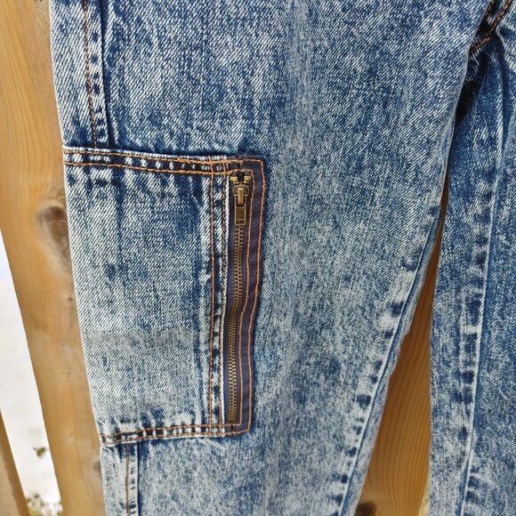 BDG Acid Wash Utility Jeans XS Urban Outfitters Front Pockets - Picture 4 of 6